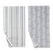 Grey/White Pineapple & Stripe