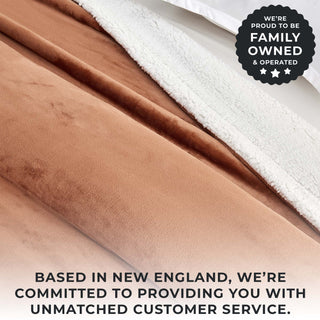 Cozy Plush Velvet & Sherpa Reversible Throw Blanket