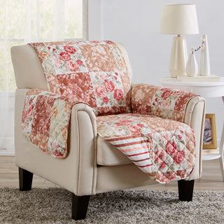 Reversible Floral Patchwork Furniture Protector - Maribel Collection