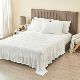 4-Piece Interlock Technology Performance Cooling Sheet Set - Mackenna Collection