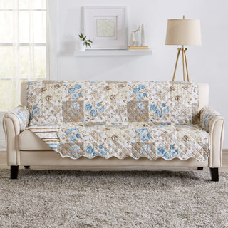 Reversible Floral Patchwork Furniture Protector - Maribel Collection