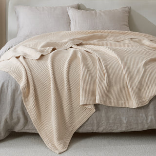 100% Cotton Waffle Weave Blanket