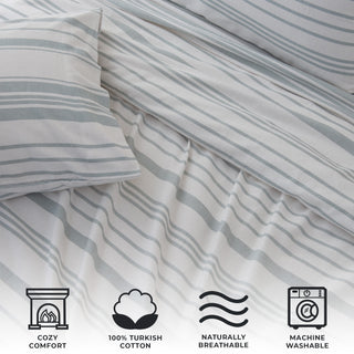 Premium Turkish Cotton Heavyweight Flannel Sheet Set