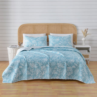 3-Piece Floral Quilt - Emma Collection