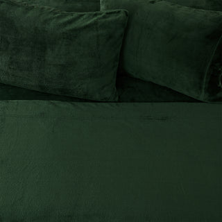 Ultra Soft Velvet Plush Bed Sheet Set