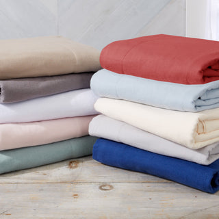 4-Piece Cotton Solid Flannel Sheet - Nordic Collection