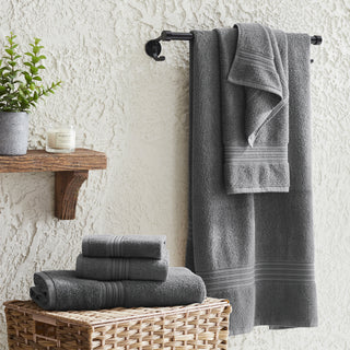 6-Piece Cotton Bath Towel Set - Cooper Collection