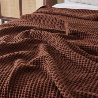 100% Cotton Waffle Weave Blanket