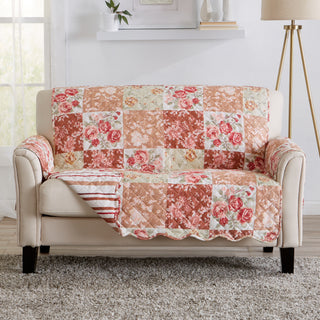 Reversible Floral Patchwork Furniture Protector - Maribel Collection