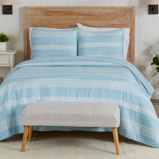 3-Piece Stripe Quilt - Madelina Collection