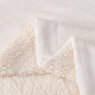 Cozy Plush Velvet & Sherpa Reversible Throw Blanket