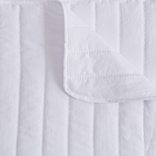 3-Piece Solid Striped Quilt - Virginia Collection