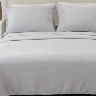 4-Piece Solid Plush Sheet - Velvet Luxe Collection