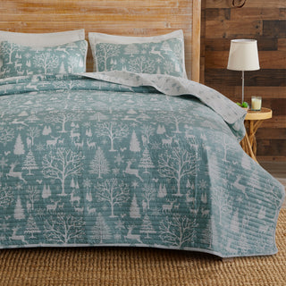 3 Piece Lodge Woods Quilt - Winter Solstice Collection