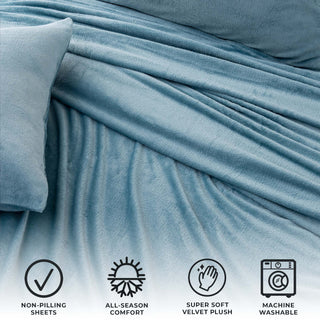 Velvet Plush Warm and Cozy Sheet Set