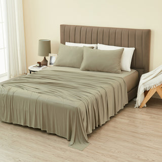 4-Piece Interlock Technology Performance Cooling Sheet Set - Mackenna Collection