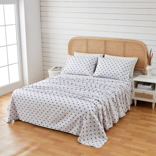 4-Piece Coastal Microfiber Sheet Set - Nantucket Collection