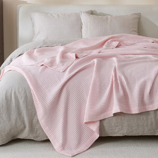 100% Cotton Waffle Weave Blanket