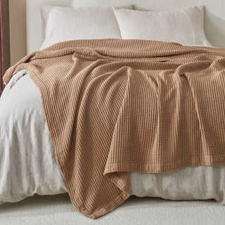 100% Cotton Waffle Weave Blanket