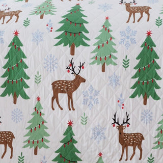 3-Piece Holiday Quilt - Holly Collection