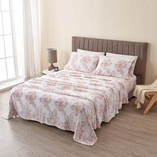 4-Piece Lodge Plush Sheet - Velvet Luxe-Lattice Collection