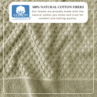 Ultra-Soft 100% Cotton Diamond Waffle Bath Towels