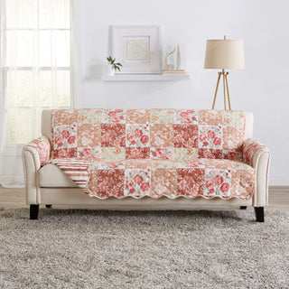 Reversible Floral Patchwork Furniture Protector - Maribel Collection