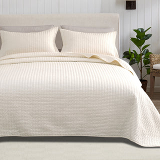 3-Piece Solid Quilt - Fiona Collection