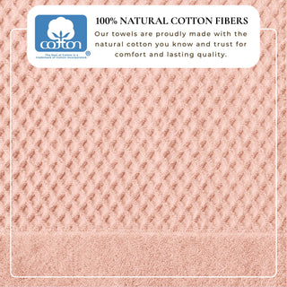 Ultra-Soft 100% Cotton Diamond Waffle Bath Towels