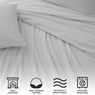 Premium Turkish Cotton Heavyweight Flannel Sheet Set