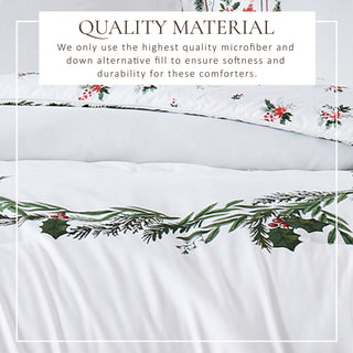 Christmas Down Alternative Comforter and Sham Set