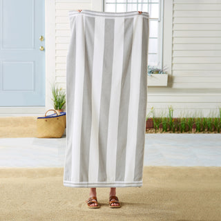 Premium 100% Cotton Cabana Stripe Beach Towels
