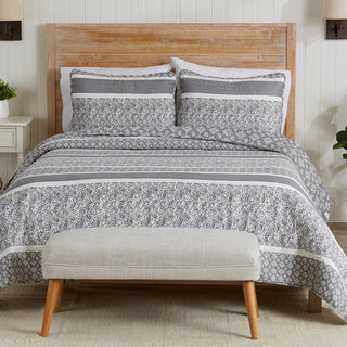 3-Piece Stripe Quilt - Kadi Collection