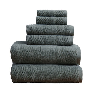 100% Cotton Textured Woven Bath Towel Set