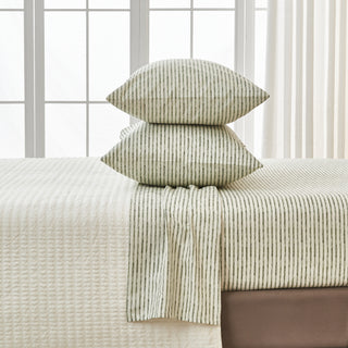 Premium Striped Microfiber Sheet Set