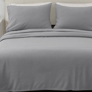 4-Piece Solid Fleece Sheet - Christina Collection