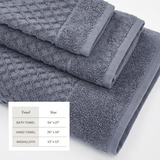 Ultra-Soft 100% Cotton Diamond Waffle Bath Towels