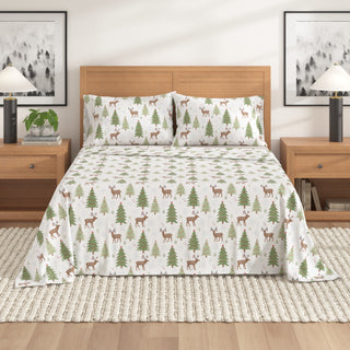 Premium Turkish Cotton Winter Lodge Flannel Sheet Set