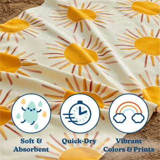 Premium Ultra Soft 100% Cotton Printed Beach Towel for Kids