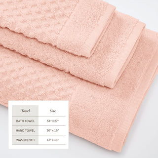 Ultra-Soft 100% Cotton Diamond Waffle Bath Towels