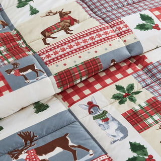 Christmas Down Alternative Comforter and Sham Set