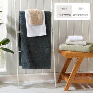 100% Cotton Textured Woven Bath Towel Set
