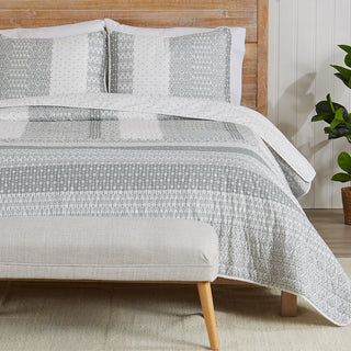 3-Piece Stripe Quilt - Dorothea Collection