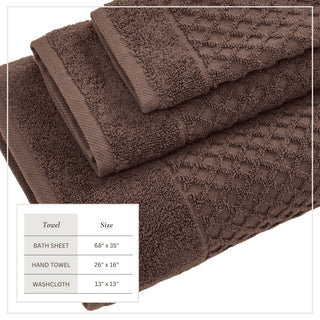 Ultra-Soft 100% Cotton Diamond Waffle Bath Towels