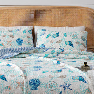 3-Piece Coastal Quilt Set Bali Collection