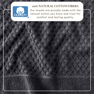 Ultra-Soft 100% Cotton Diamond Waffle Bath Towels