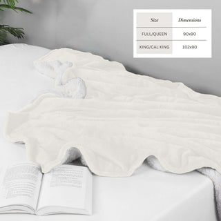 Ultra-Soft Velvet Plush Reversible Sherpa Blanket