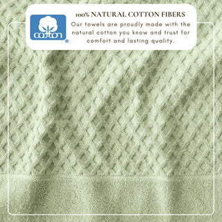 Ultra-Soft 100% Cotton Diamond Waffle Bath Towels