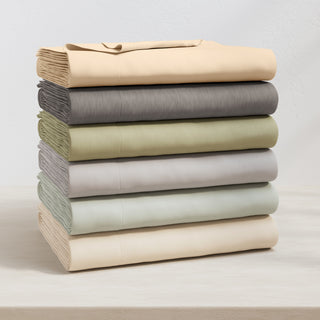 Ultra-Soft Cotton Heathered Melange Jersey Knit Sheet Set