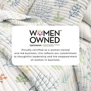 Pastel Coastal Microfiber Reversible Quilt Set